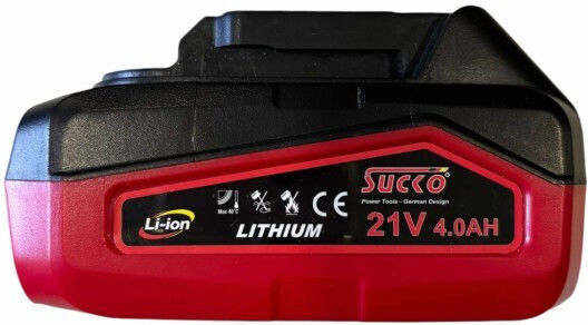 Sucko Tool Battery 21V with Capacity 4Ah