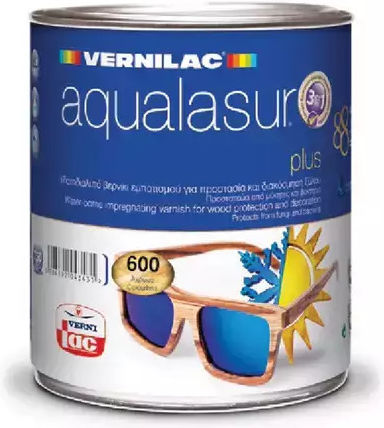 Vernilac Aqualasur Plus Βερνίκι Εμποτισμού Νερού 602 Δρυς 750ml