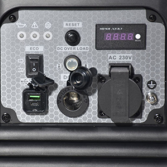 Kraft 3250iS Silent Suitcase Type Gasoline Four-Stroke Inverter Generator with Manual Starter and Power (max) 3.13kVA