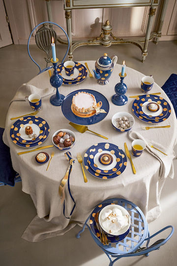 PiP Studio Plate Desert made of Porcelain Gold with Diameter 21cm 2pcs
