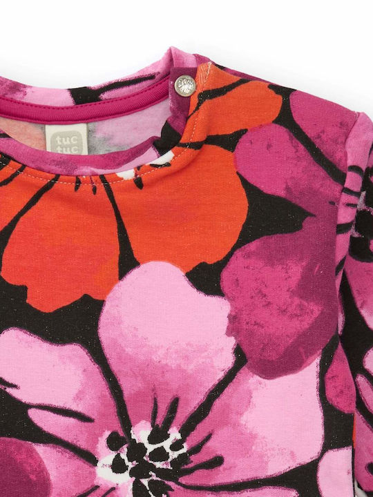 Children's Dress Sweatshirt Long Sleeve Fuchsia