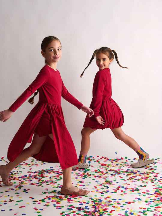 Children's Dress Long Sleeve Red