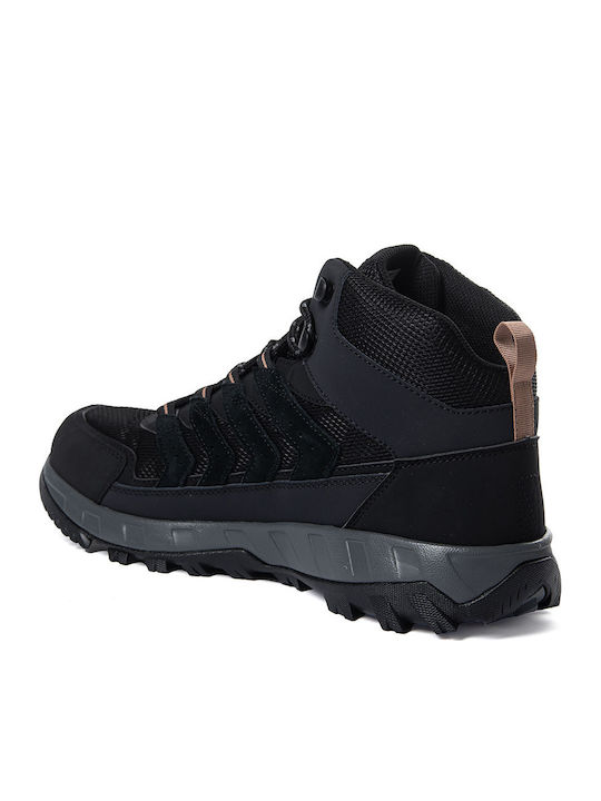 Columbia Strata Trail Mid Wp Ανδρικά Ορειβατικά Μποτάκια Αδιάβροχα Μαύρα