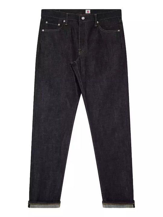 Men's Jeans Pants with Regular Tapered Fit Blue Unwashed