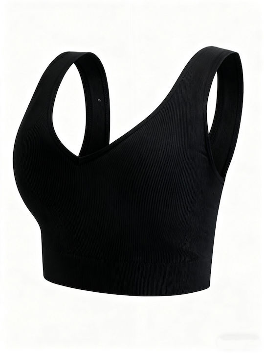 Women's Bra with Removable Padding Black