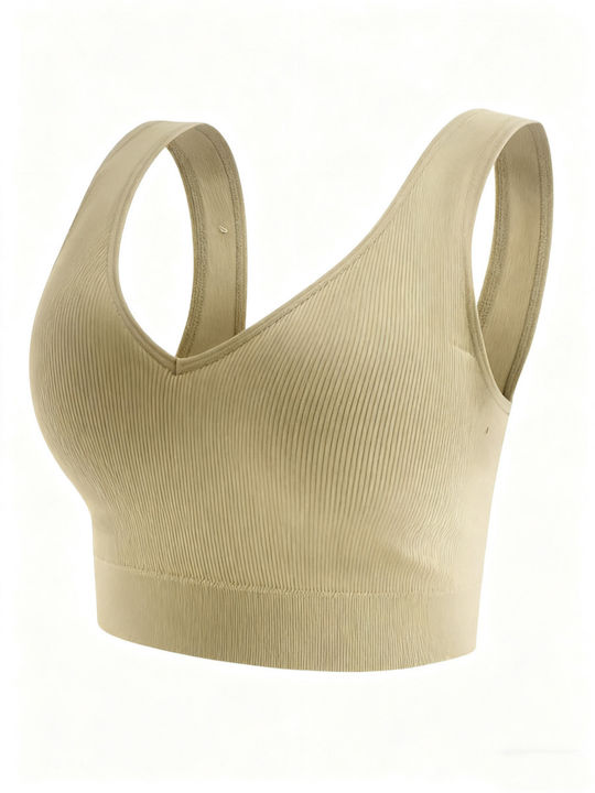 Women's Bra with Removable Padding Beige