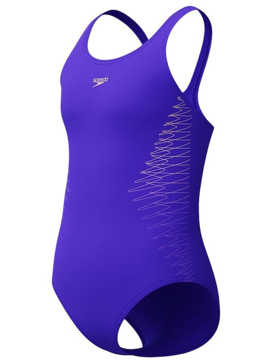 Speedo Παιδικό Μαγιό Ολόσωμο Μωβ