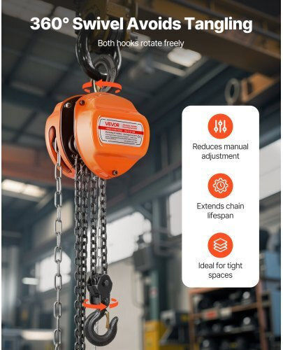 Vevor Chain Hoist Orange