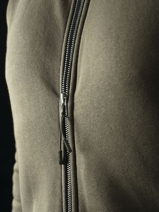 Pentagon Highneck Κυνηγετική Ζακέτα Fleece Μαύρο