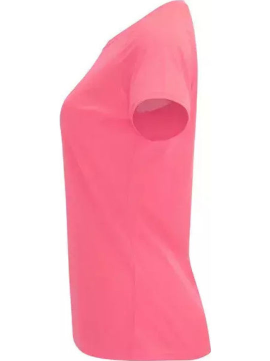 Roly Унисекс Рекламна тениска Къс ръкав Fluor Pink