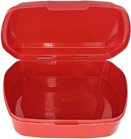 Warner Bros Πλαστικό Παιδικό Σετ Φαγητού Κόκκινο 18 x 13.5 x 5.5εκ.