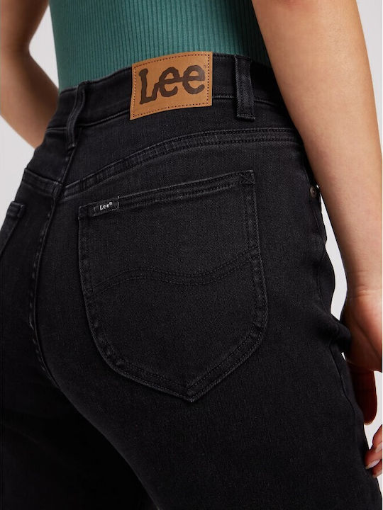 Women's Jean Trousers in Straight Line Black