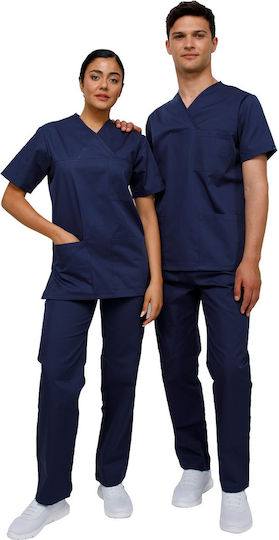 Ultima Unisex Σετ Ιατρικό Παντελόνι και Μπλούζα από Βαμβάκι και Πολυεστέρα