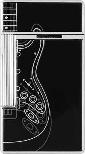 S.t Dupont – Fender Slimmy Noir Αναπτήρας Black Chrome 028025