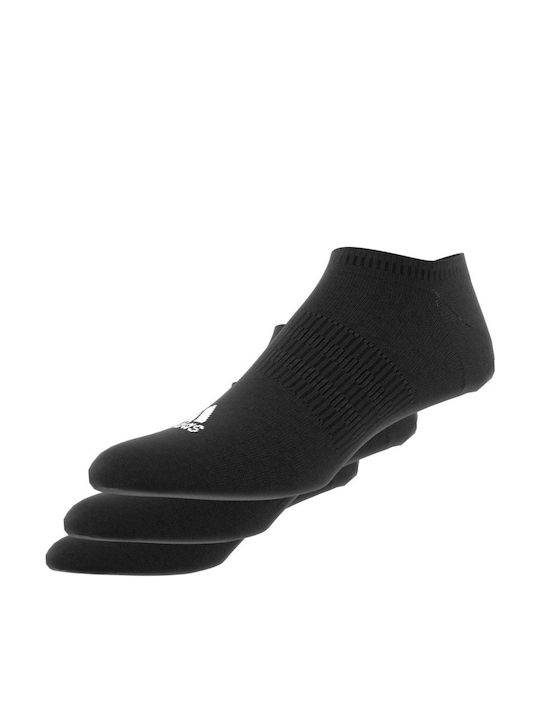adidas Thin Light Athletic Socks Black 3 Pairs