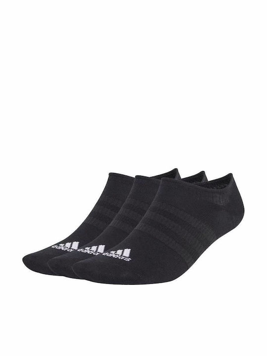 adidas Thin Light Athletic Socks Black 3 Pairs