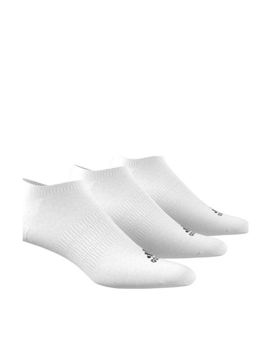 adidas Thin Light Αθλητικές Κάλτσες Λευκές 3 Ζεύγη