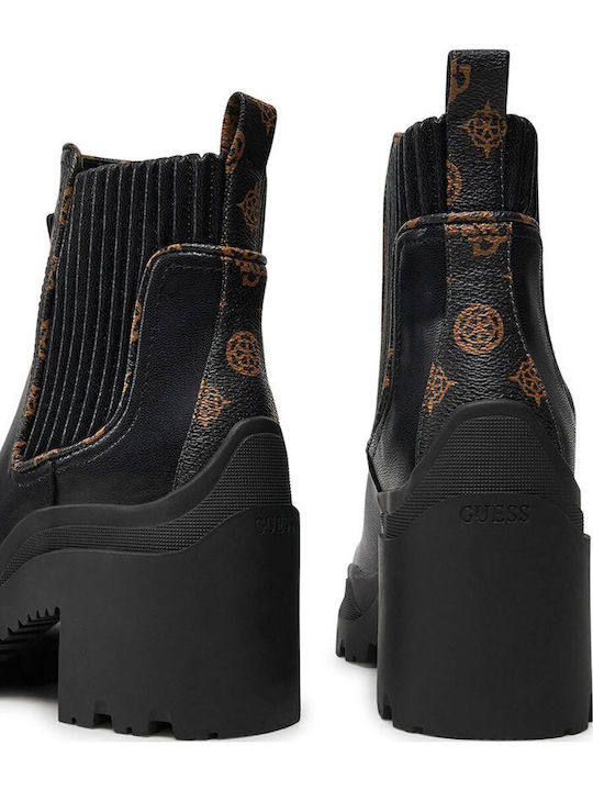 Damen Chelsea Stiefeletten Schwarz