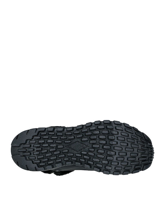 Women's Ankle Boots Platform & Fur Black