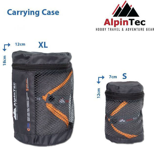 AlpinPro Drysoft Πετσέτα Microfiber Προσώπου Αντιβακτηριδιακή σε Θήκη Terry Green 80x40εκ.