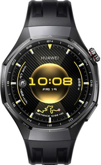 Huawei Watch GT 6 Stainless Steel 46mm Waterproof with Heart Rate Monitor (Black + Huawei Freebuds SE 3 Black)