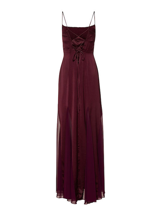 Maxi Evening Dress Bordeaux