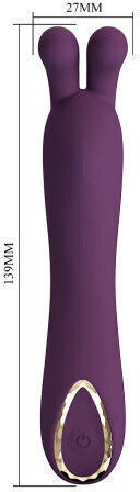 Pretty Love DJ Vibrator Kaninchen 13.9cm Lila
