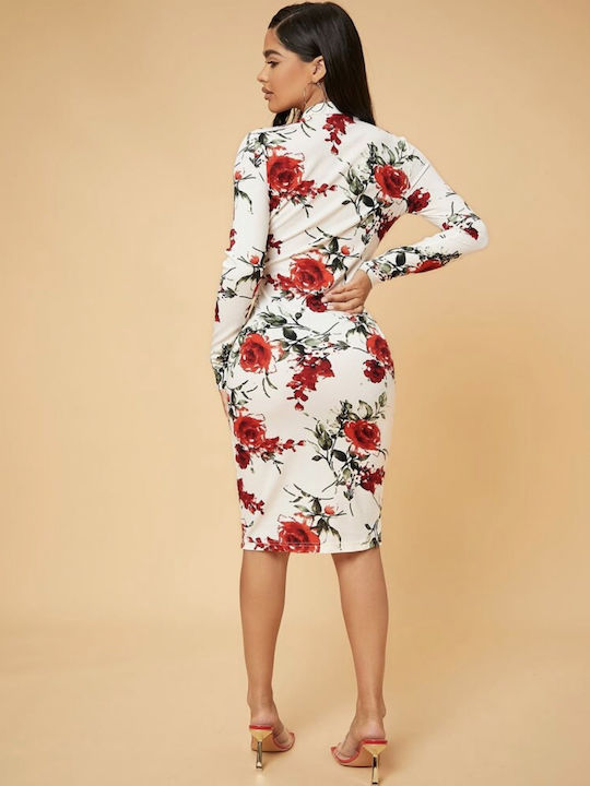 Woman's Fashion Φόρεμα Βραδινό Λευκό