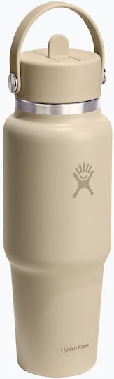 Hydro Flask Бутилка Термос Неръждаема стомана 945мл Oat с Сламка