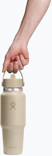 Hydro Flask Бутилка Термос Неръждаема стомана 945мл Oat с Сламка