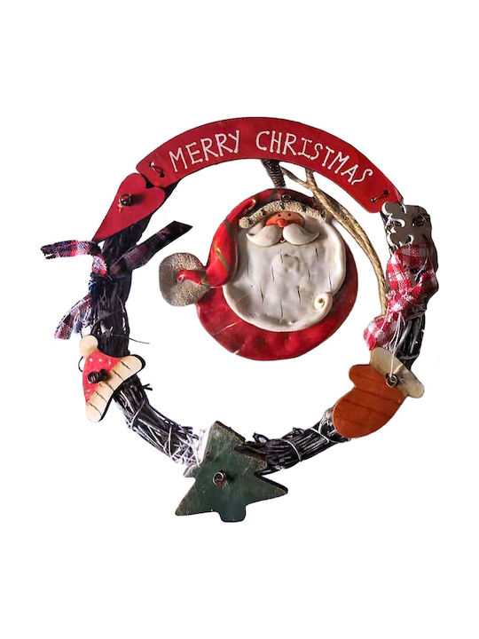 XMASfest Χριστουγεννιάτικο Διακοσμητικό Στεφάνι με Διάμετρο 16εκ.