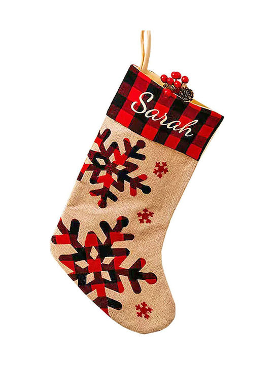 Christmas Decorative Red Socks L47xW26cm