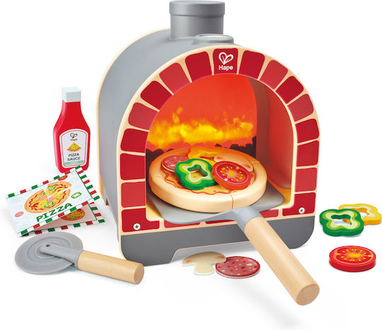 Hape Cuptor de Pizza cu Accesorii din Lemn pentru 2+ Ani 23 Buc