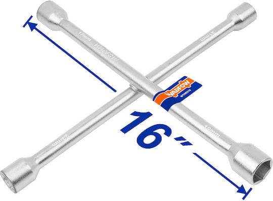Wadfow Cross Car Wheel Wrench 17/19/21 and 23mm