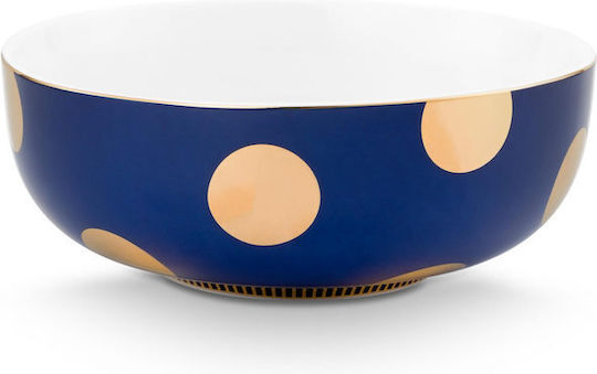 PiP Studio Serving Bowl Round made of Porcelain Gold 2pcs