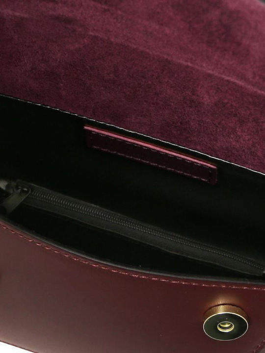 Leather Women's Bag Shoulder Burgundy