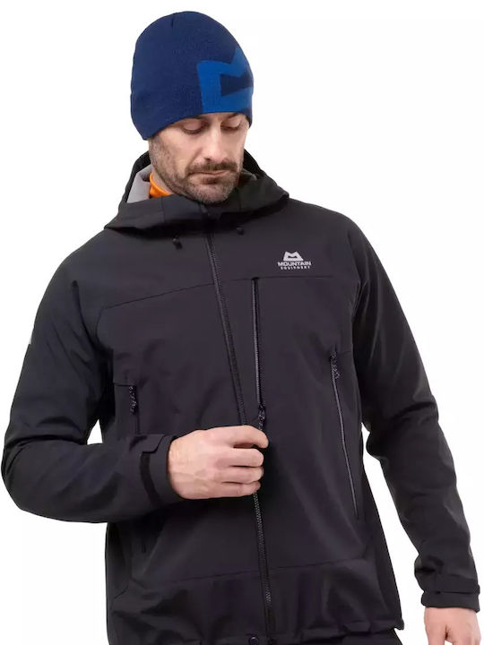 Χειμωνιάτικο Μπουφάν Softshell Αδιάβροχο και Αντιανεμικό Μαύρο