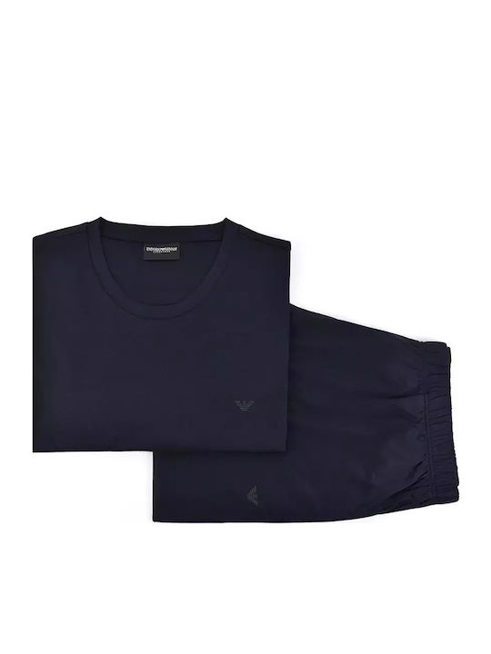 Emporio Armani Men's Winter Pajamas Set Blue