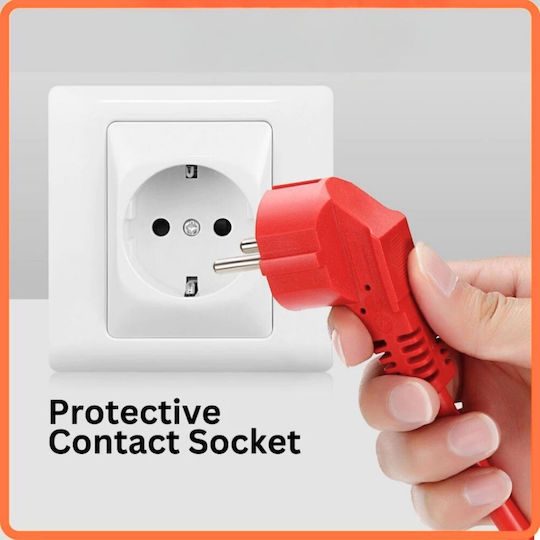 Uncle George Extension Cable Cord 5m Orange
