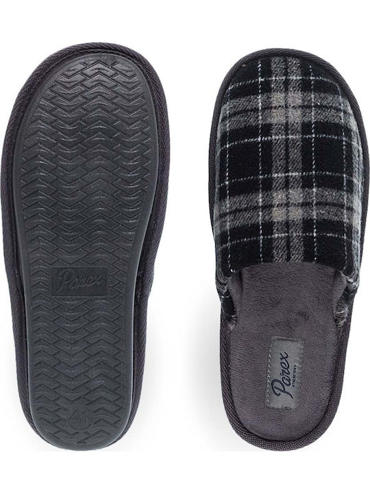 Men's Printed Slippers Black