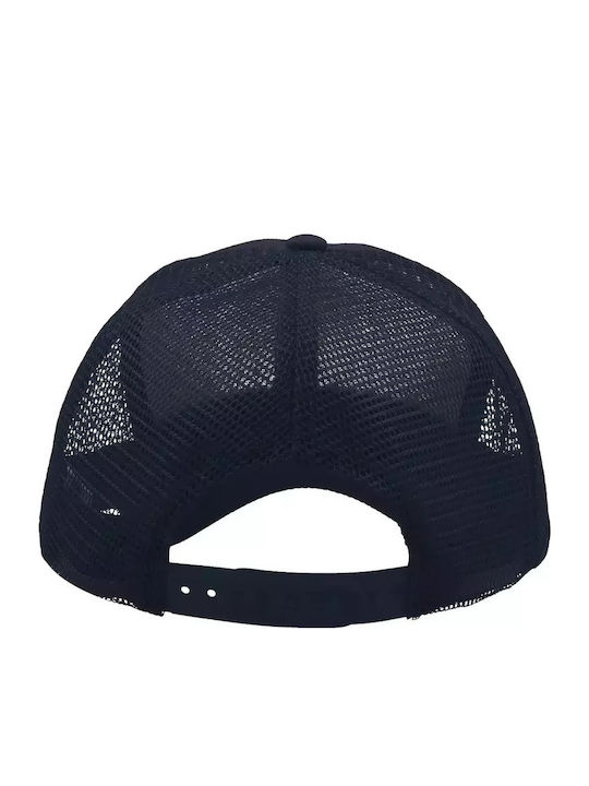 Atlantis Rapper Baumwolle Fünfblättriges Kappen Jockey Code Rapper Baumwolle Marineblau Marine