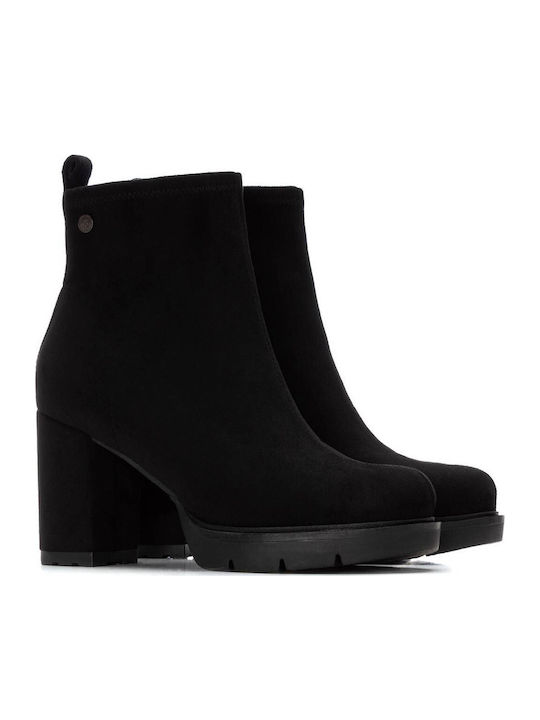 Wildleder Stiefeletten Damen Schwarz