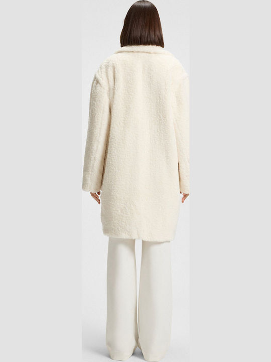 Κοντή Γυναικεία Γούνα Off White