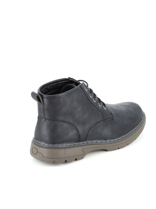 Adidași Tip Botine Pentru Bărbați Negri 249/22517_NEGRU