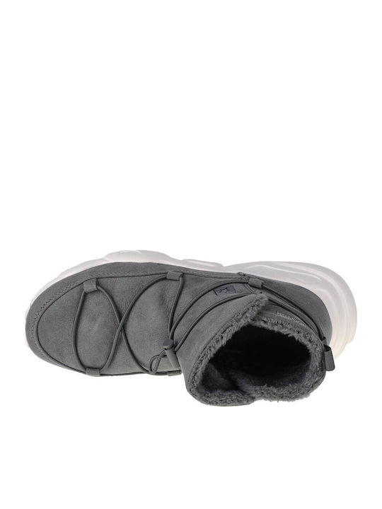 Shoes Suede Women's Ankle Boots Gray