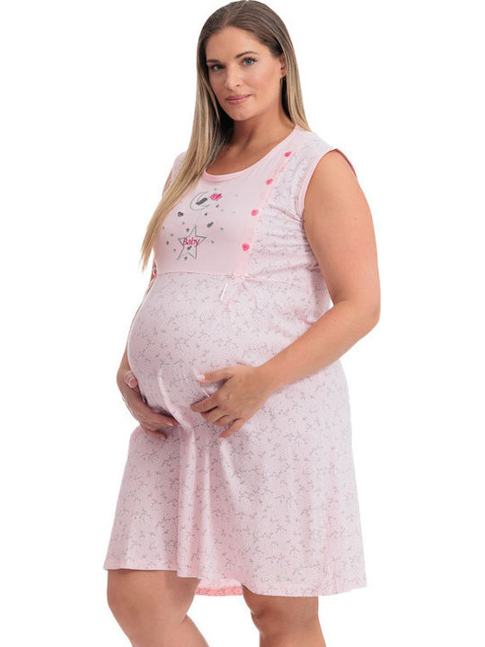 VIolet Nightgown Maternity & Nursing Pink