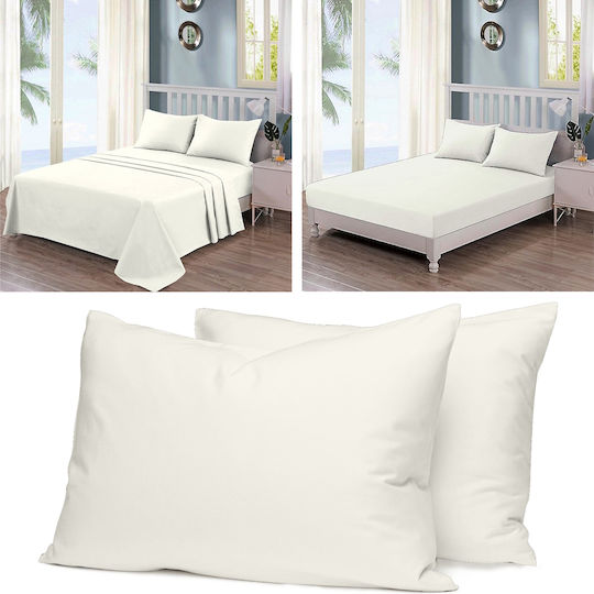 Casa Colori Διπλή 200x240cm Ecru