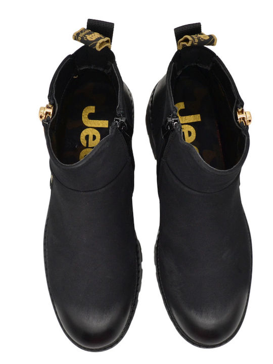 Women's Ankle Boots with Medium Heel Black