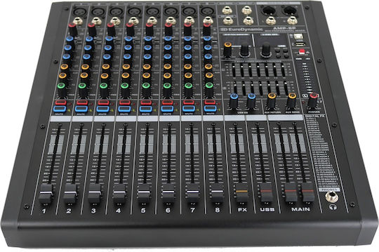 EuroDynamic AMP-8P Самоусилващ Цифров Комбайнер 8 канала & Bluetooth