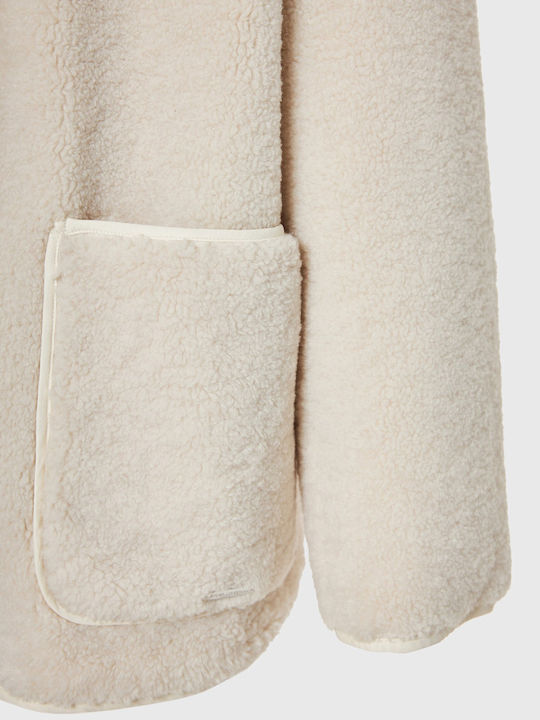 Women's Lifestyle Jacket for Winter with Hood Beige